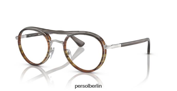 Persol po2485v gestreift grau Brille QWE12795