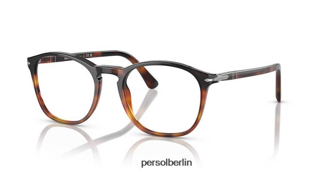 Persol po3007vm Schildkröte dunkel/hellbraun Brille QWE12562