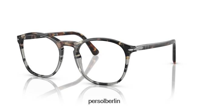 Persol po3007vm Schildkrötenbraun Schildkrötengrau Brille QWE12561