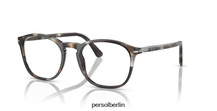 Persol po3007vm gestreift braun Brille QWE12565
