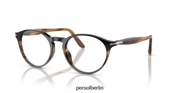 Persol po3092v schwarz gestreift grau Brille QWE12623