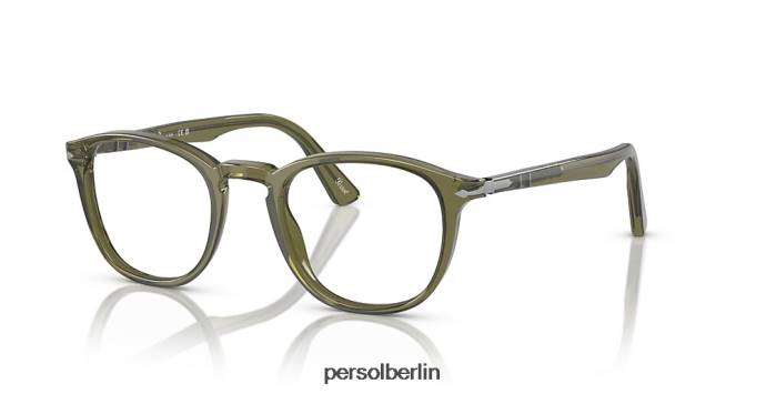 Persol po3143v olivgrün transparent Brille QWE12631