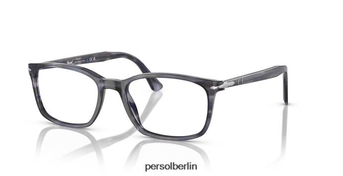 Persol po3189v gestreift grau Brille QWE12548