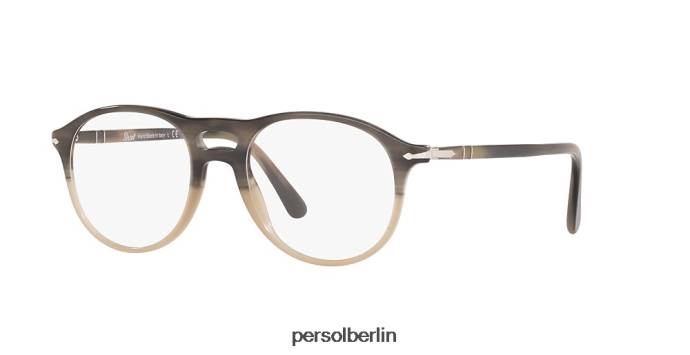 Persol po3202v braun gestreift beige Brille QWE12775