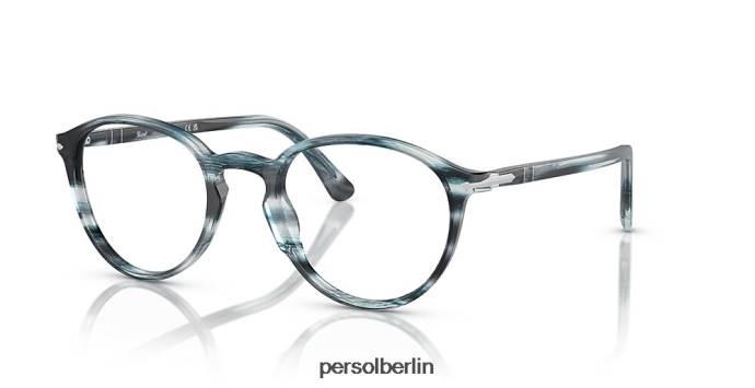 Persol po3218v gestreift grau Brille QWE12656