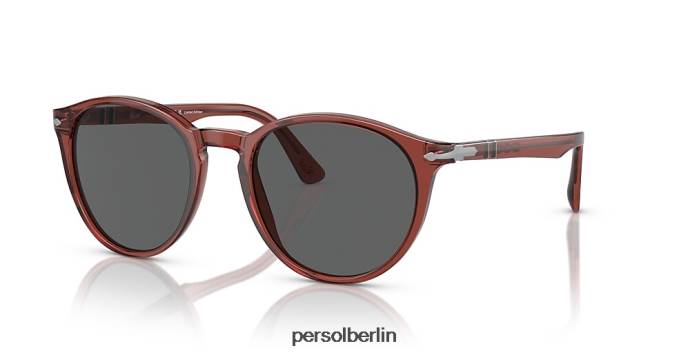 Persol po3152s-exklusiv rot gebrannt transparent Sonnenbrille QWE12345