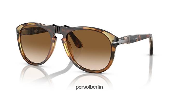 Persol jw anderson braun gefleckt recycelt Sonnenbrille QWE12451
