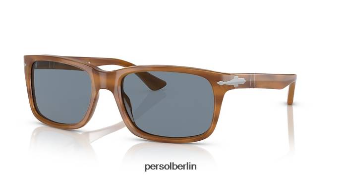 Persol po3048s gestreift braun Sonnenbrille QWE12126