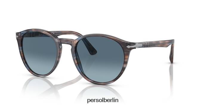 Persol po3152s blau gestreift Sonnenbrille QWE12204