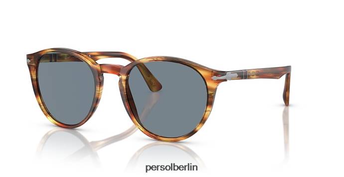Persol po3152s braun gestreift gelb Sonnenbrille QWE12205
